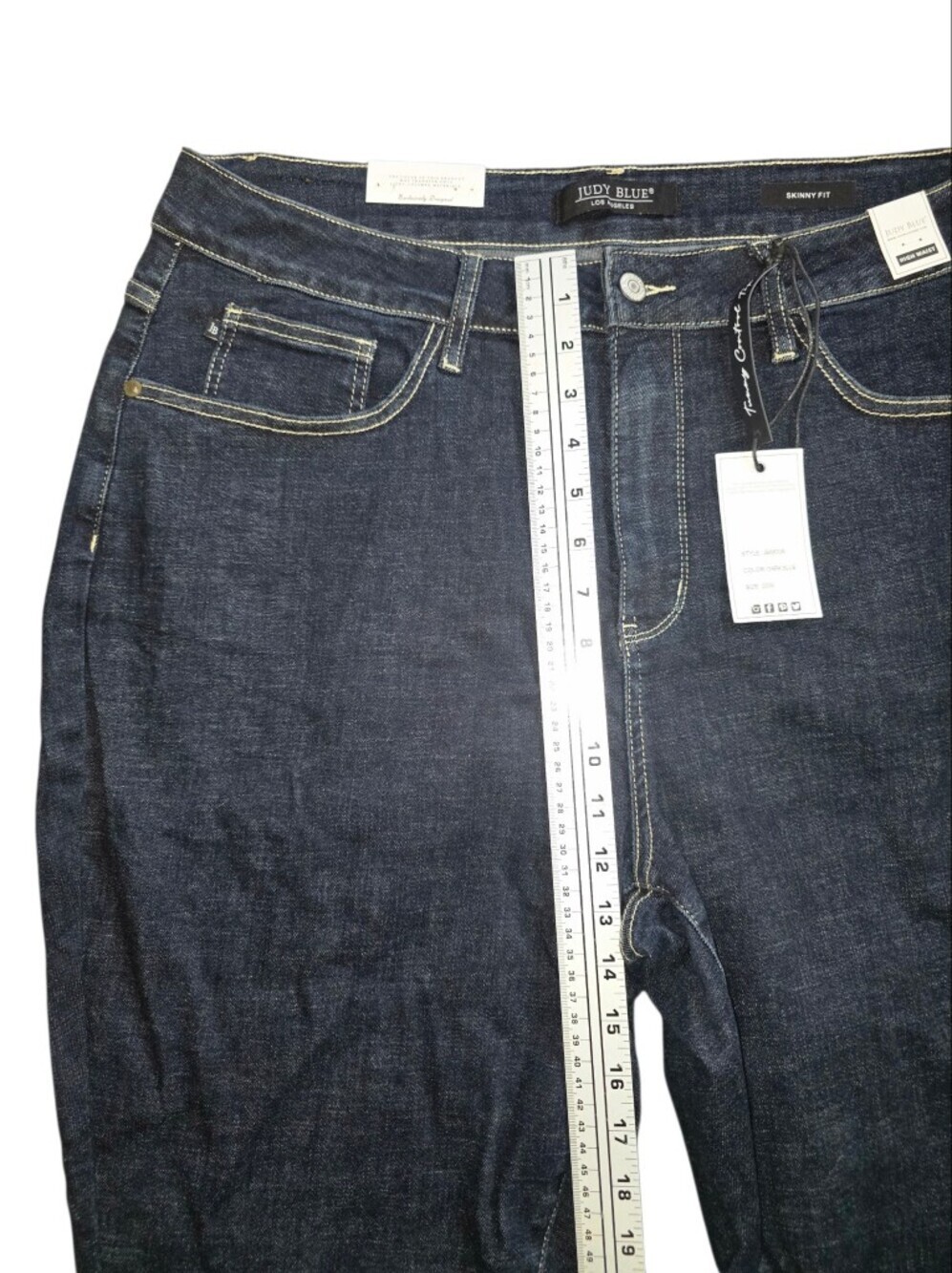 Judy Blue Dark Indigo Skinny Jeans - Picture 7 of 8